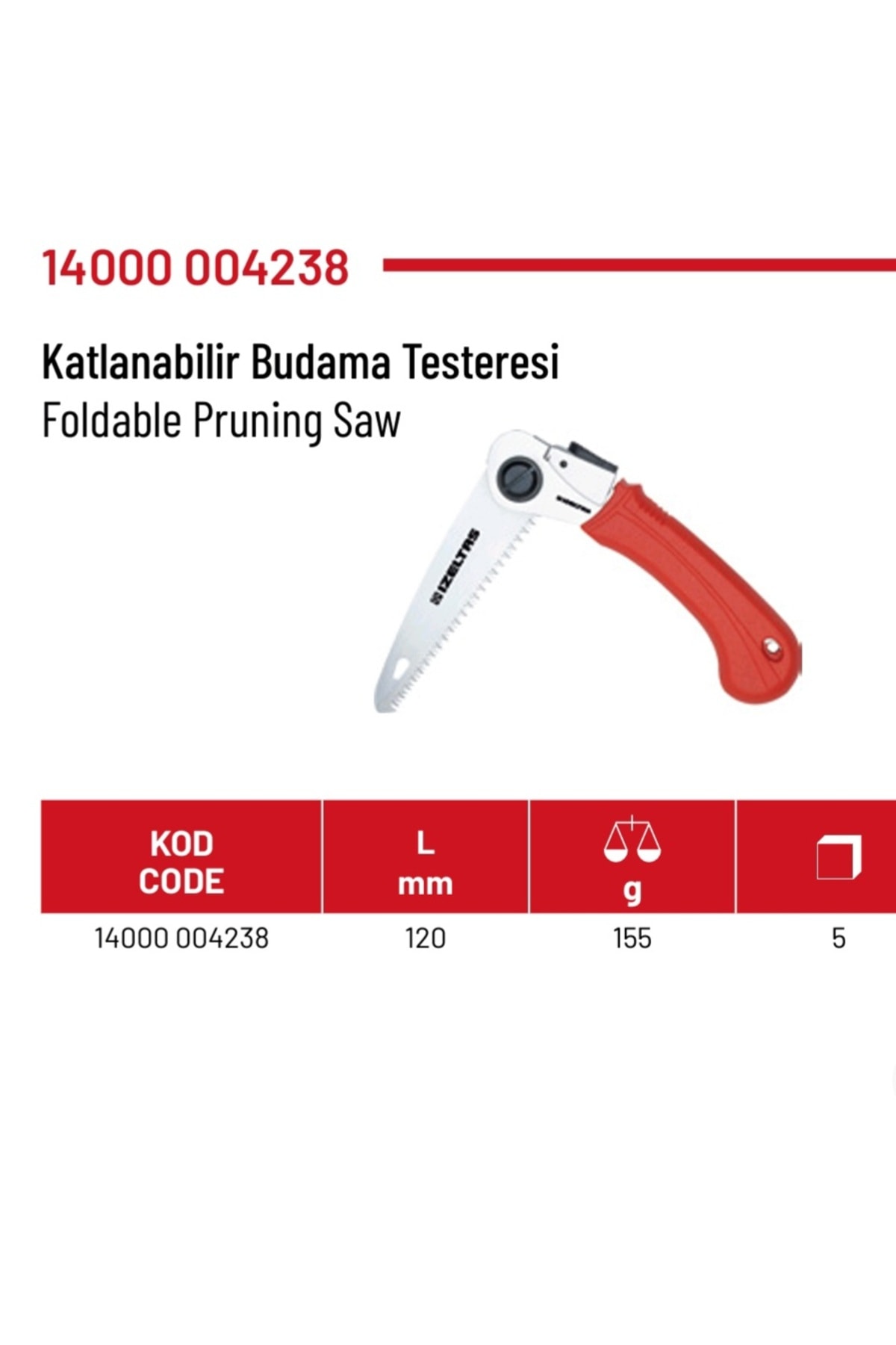 Budama Testere (Katlanır) 120mm