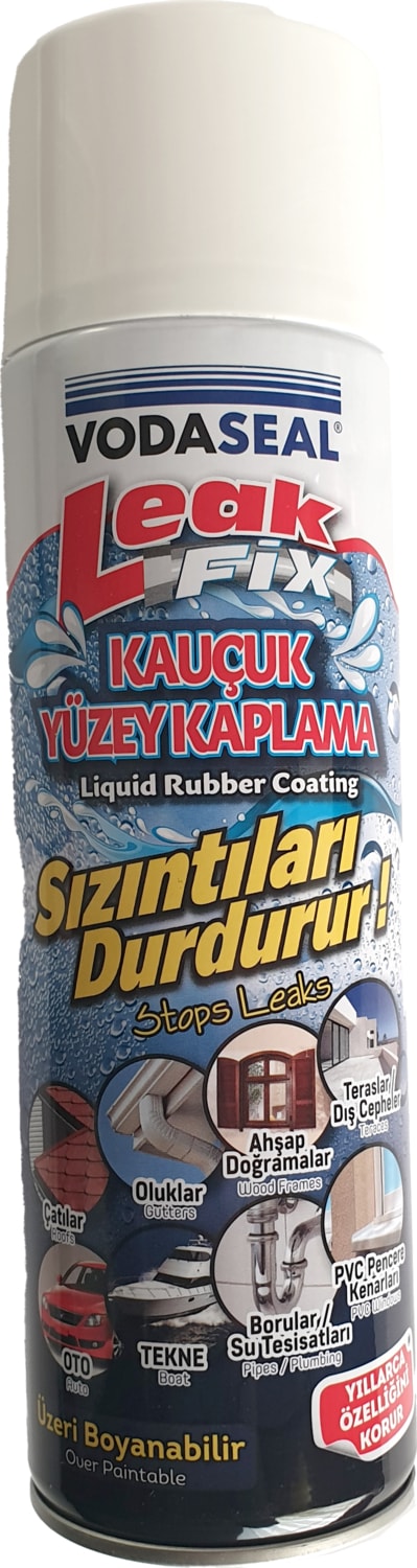 Leak Fix Sprey Kauçuk Izolasyon Yüzey Kaplama Beyaz 500ml