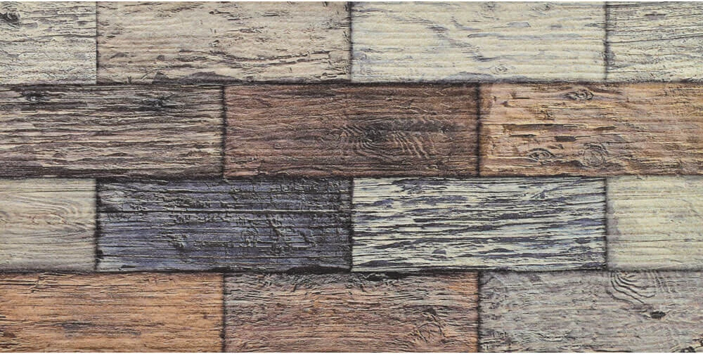 5 Adet (2,5m2) Ahşap Desenli 3 Boyutlu Renkli Strafor Köpük Duvar Kaplama Paneli (WD-702)