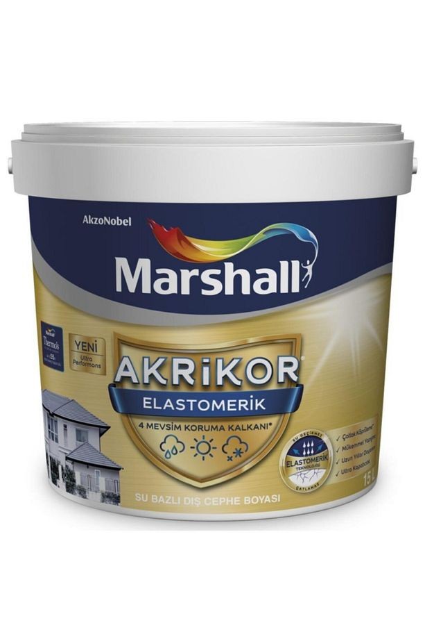 Akrikor Elastomerik Dış Cephe Boyası 15 Lt S4