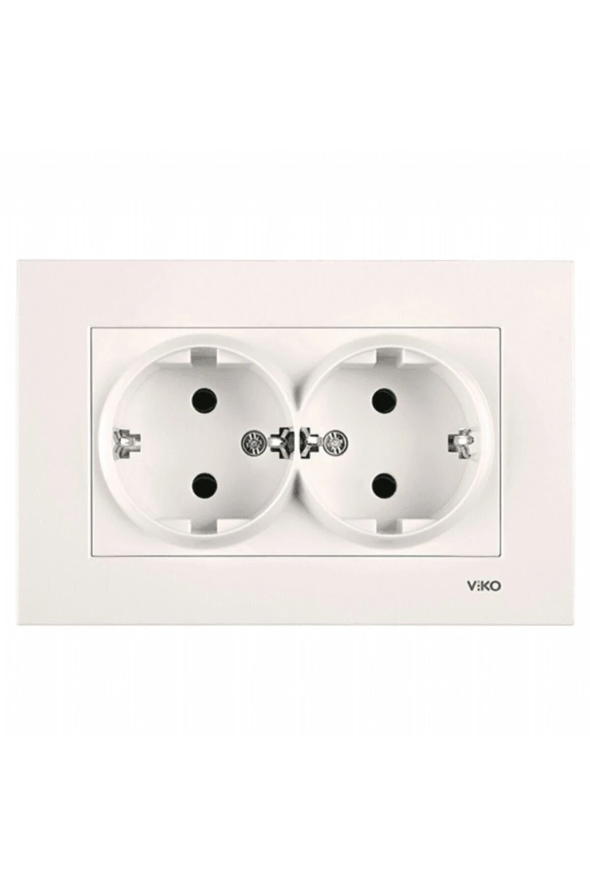 Karre Krem Ikili Topraklı Priz Çerçeve Hariç 90967256