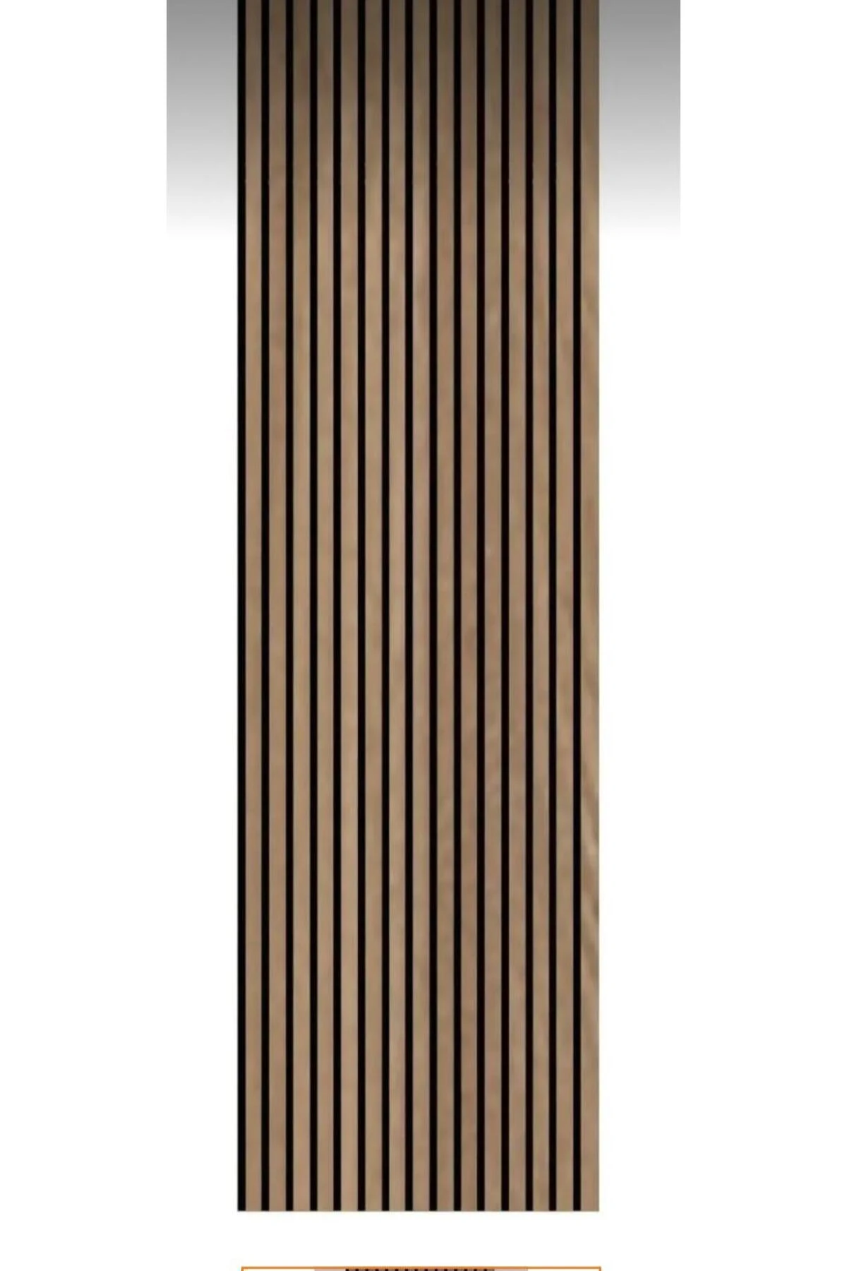 Vera 60x275 Cm Teak Plus Akustik Duvar Paneli / Mdf /4 Mm Keçe/ 9mm Çıta