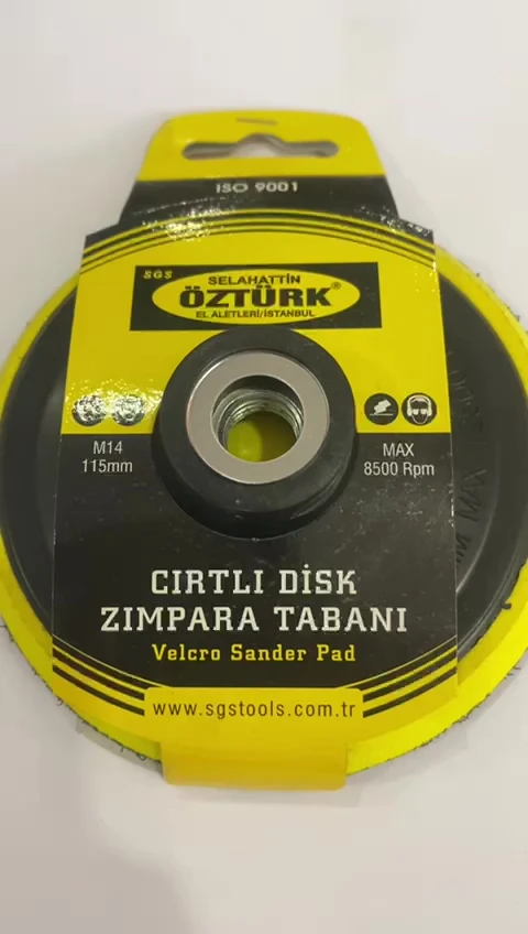 CIRTLI DİSK ZIMPARA TABANI 125 MM