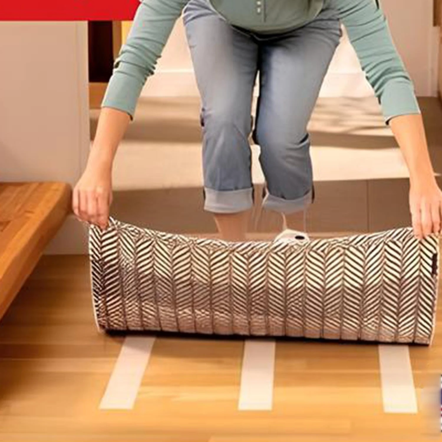 Kilim Paspas Halı Bant 48 mm x 5 mt Kaymaz Çift Taraflı Yapışkan Toplanma Önleyici Sabitleme Bandı