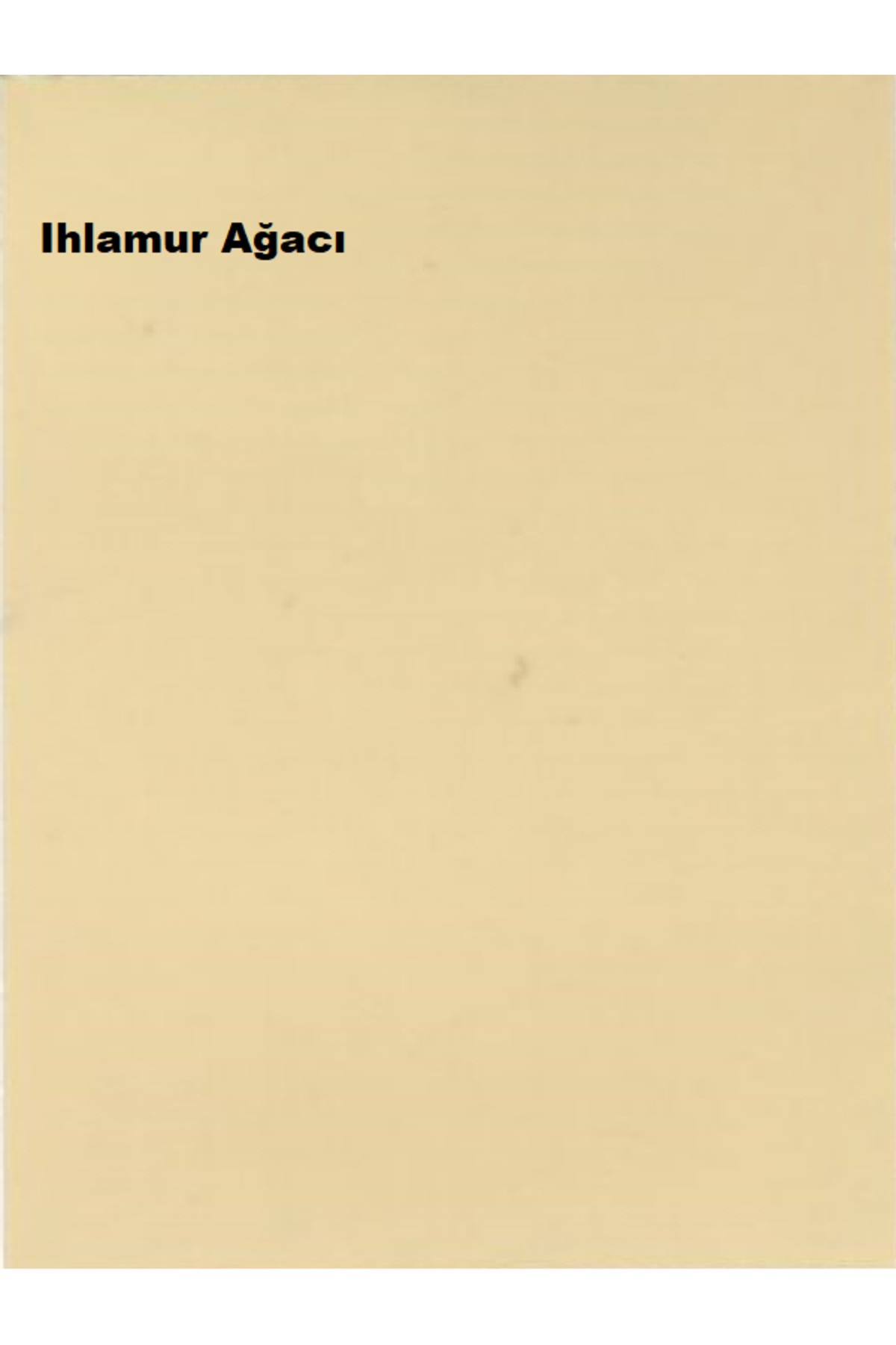 Ihlamur Ağacı Plastik Mat Silinebilir İç Cephe Boyası 15 LT