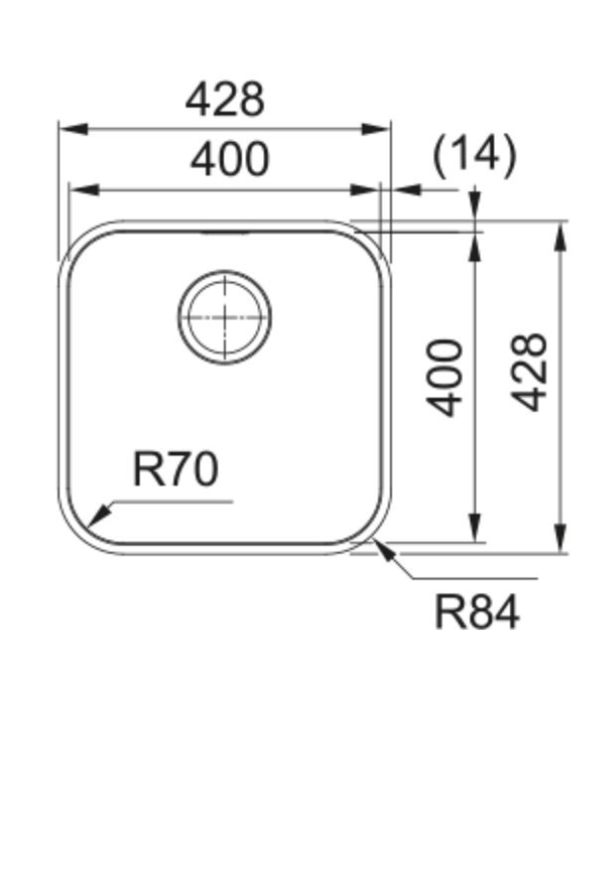 Srx 110-40 Tezgah Altı Çelik Eviye