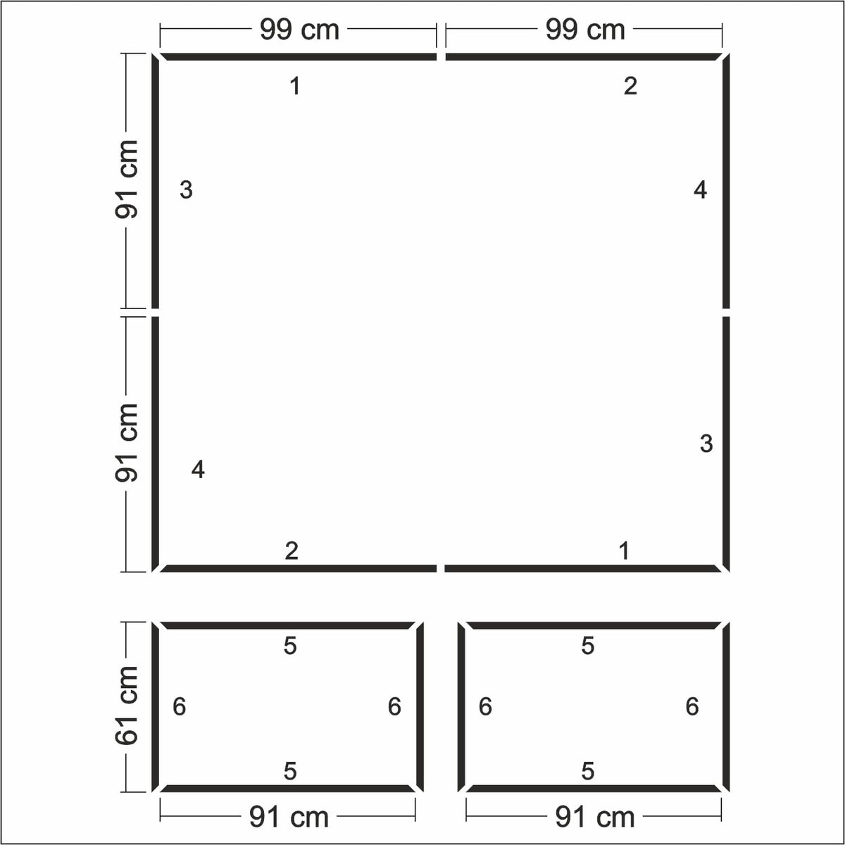 Dekoratif Boyanabilir Montaja Hazır Duvar Çıtası,önceden Kesilmiş Astarlı Kendin Yap Kit (P48)