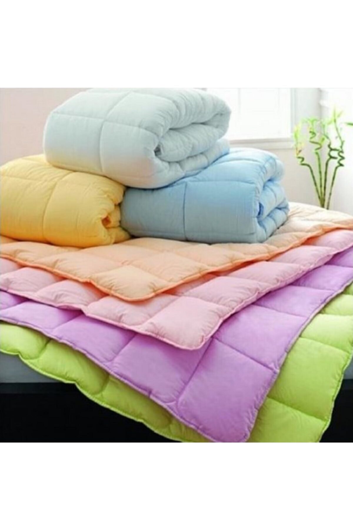 Çift Kişilik Ranforce Yorgan Krem 195x215