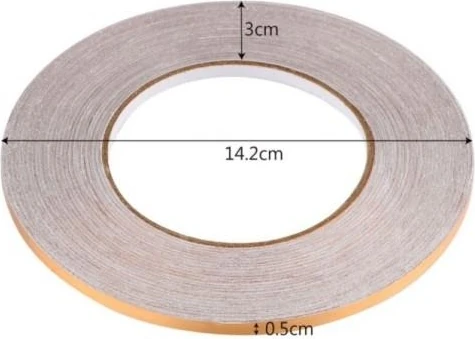 50 Metre 0.5 cm Sarı Gold Fayans Arası Derz Yapışkanlı Şerit Dekoratif Bant Karo Zemin ve Duvar Band