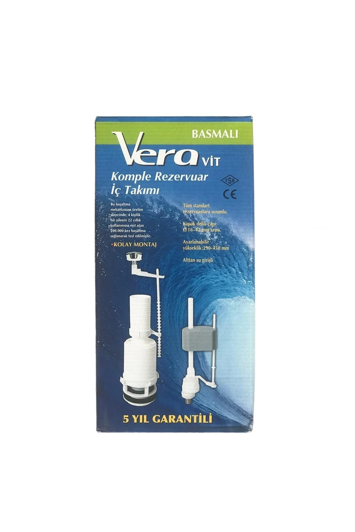 Veravit Vera Basmalı Tek Kademeli Klozet Rezervuar Iç Takım