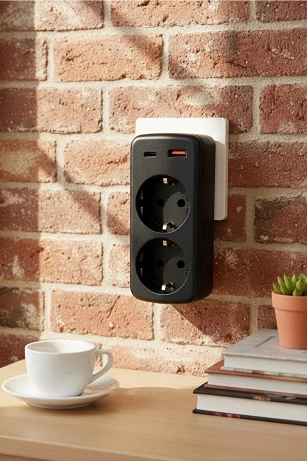 Çoklu Priz Yüksek Gerilim Korumalı 2’li Priz 1xusb 1xtype-c Çıkışlı Grup Priz Çoğaltıcı ( Lisinya )