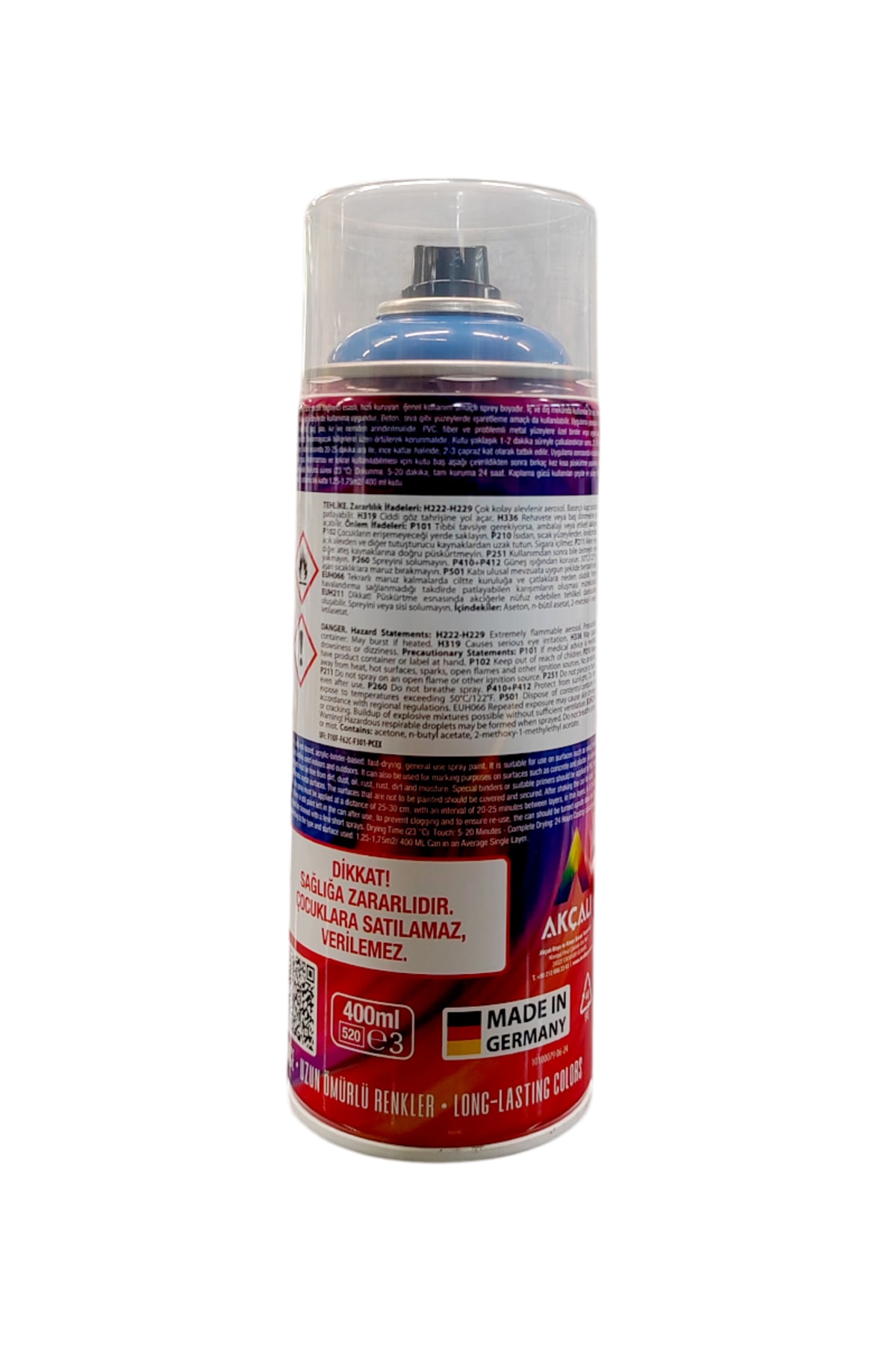 Vual Akrilik Parlak Mavi Sprey 400 ml - RAL 5010