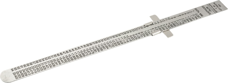 Metrik ve Imperial Esnek Paslanmaz Çelik Cetvel 1179-FLX