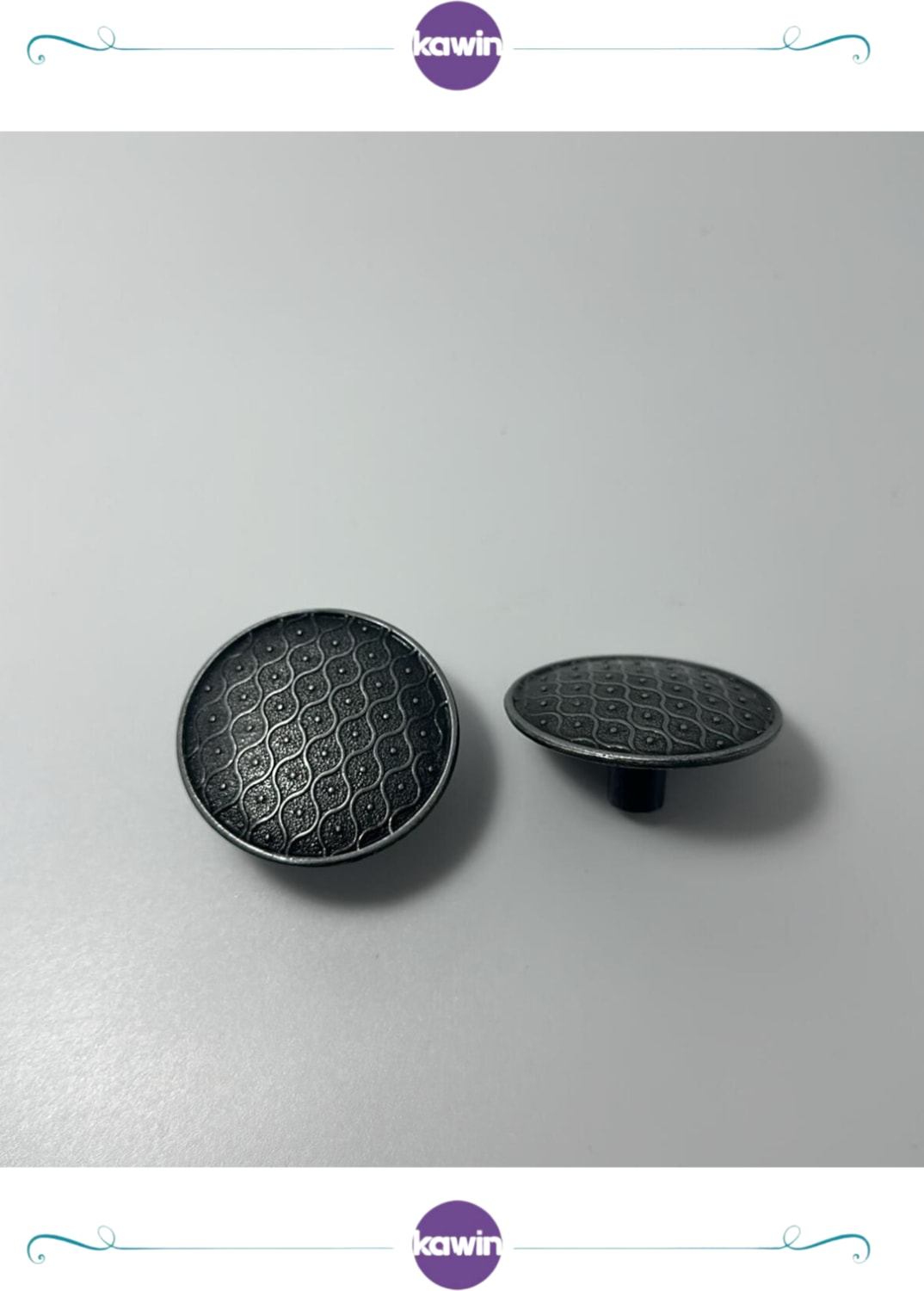 Lüks Siyah Metal 40mm (4cm) Süslü Düğme Mutfak Vidalı Çekmece Ufo Vestiyer Kulp Dolap Kulbu Mat