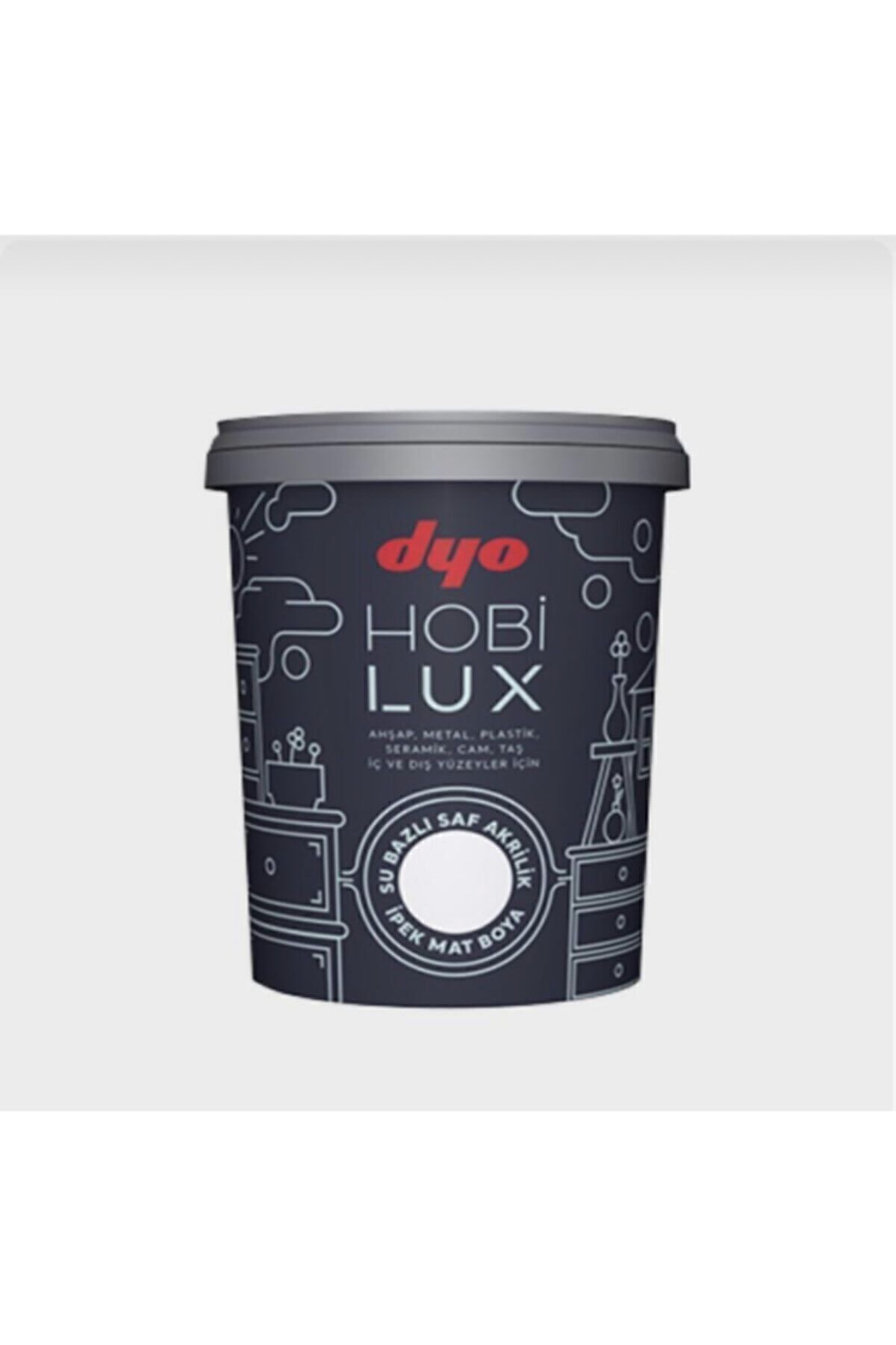 Su Bazlı Kokusuz Yağlı Boya Hobi Lux Seramik, Fayans, Ahşap, Metal 0,9 Lt