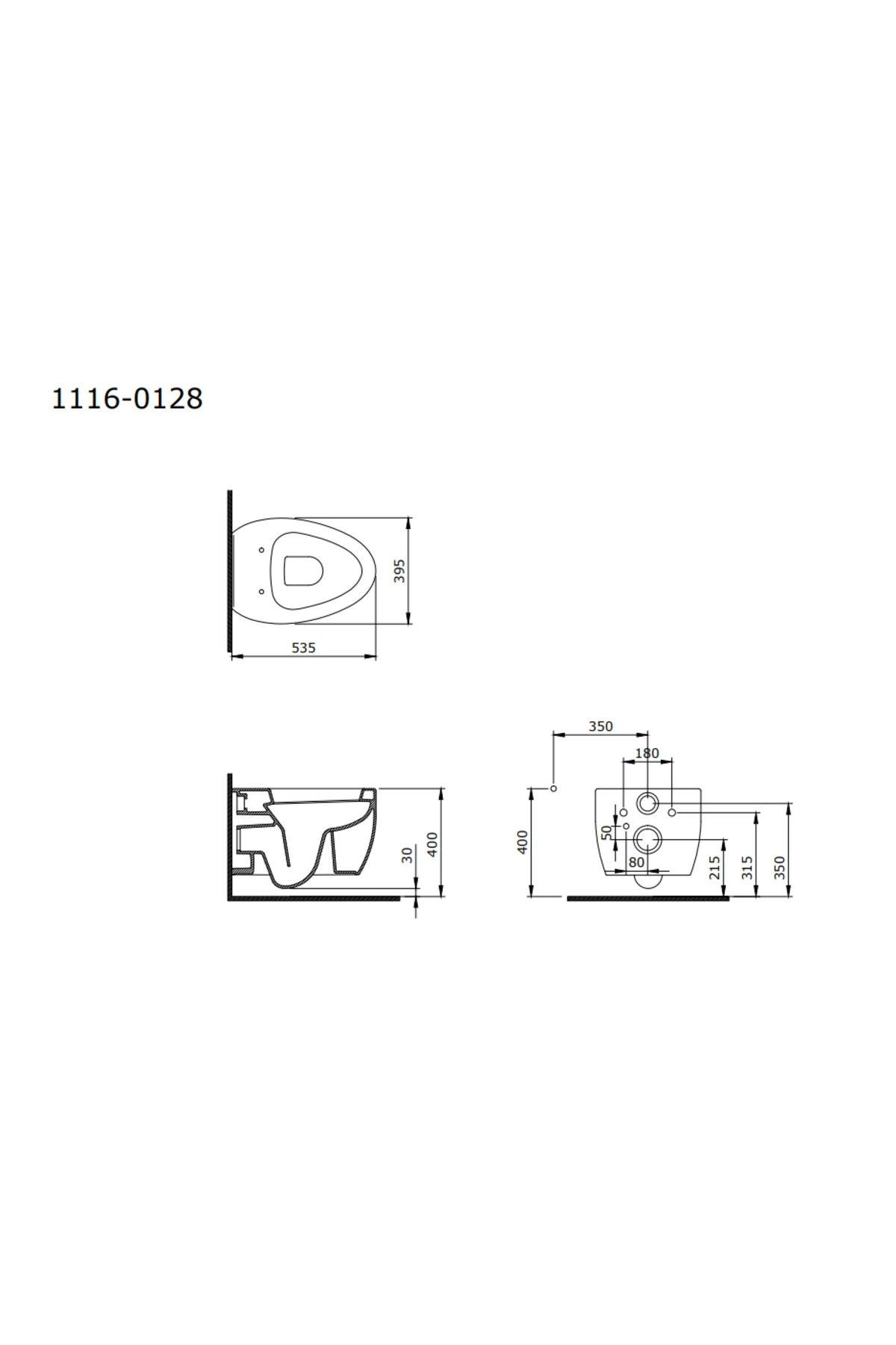 Etna Asma Klozet Kanallı Mat Kaşmir 1116-011-0128 Kapak Hariç