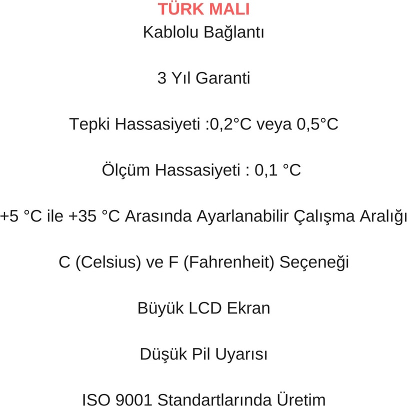 Mrl 200 Tm Dijital Kablolu Oda Termostatı