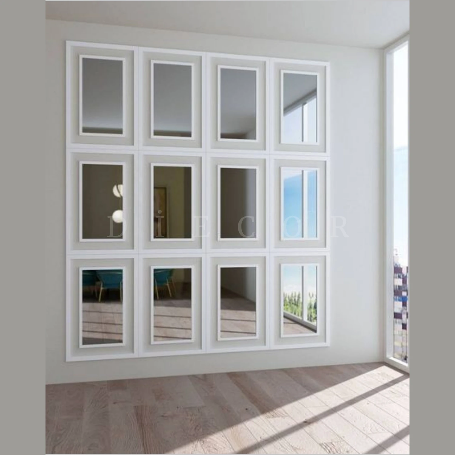 Dekoratif Boyanabilir 15 Adet 2 cm Polistren Duvar Çıtası