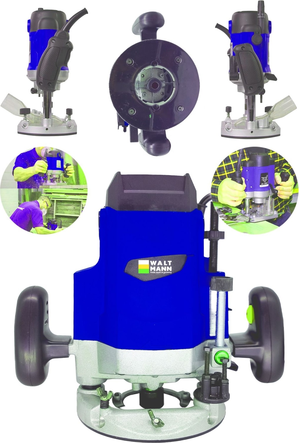 BOSCH 2600 Watt Freze Formika Traşlama Makinesi 12MM Mavi