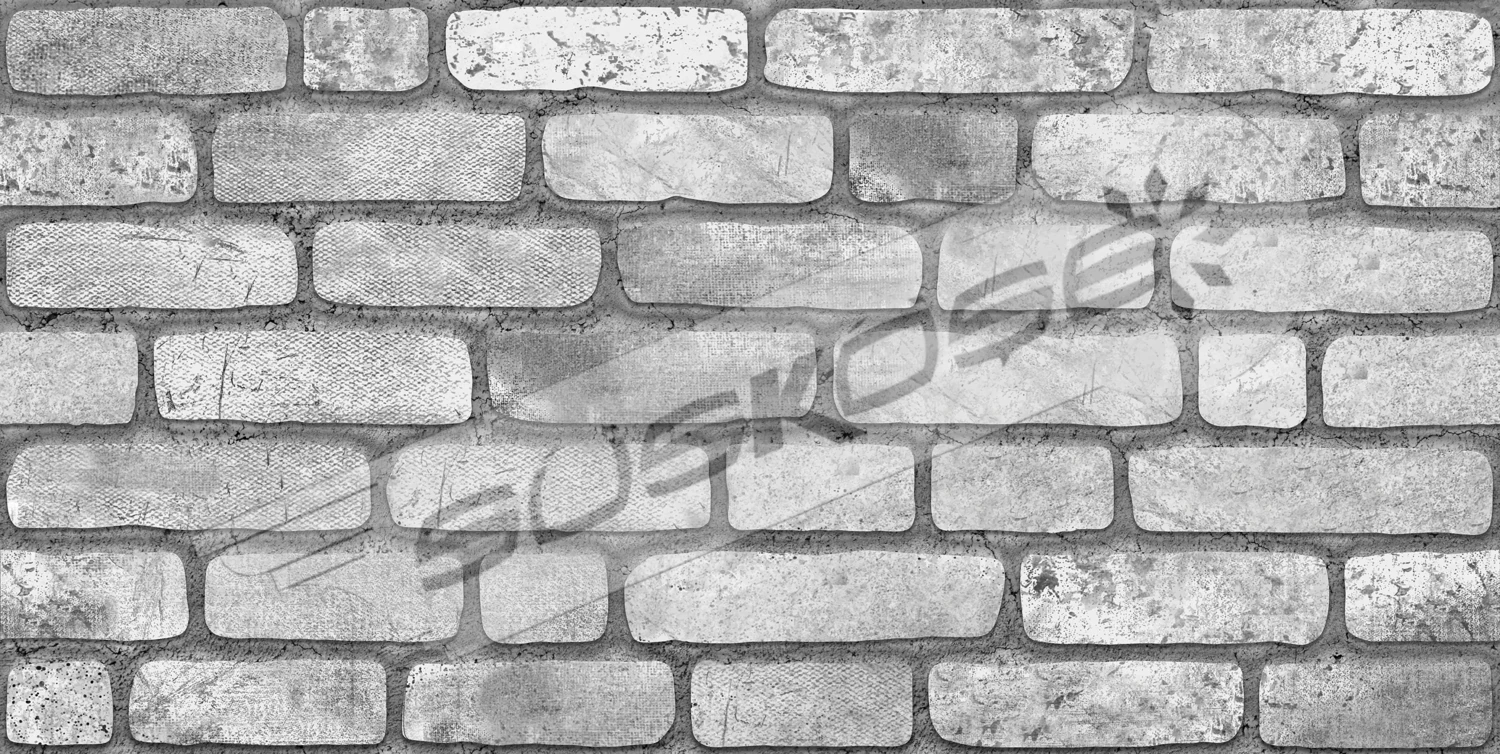 Gri Renkli Eskitme Tuğla Desenli Duvar Paneli 2m2 (4 Adet)