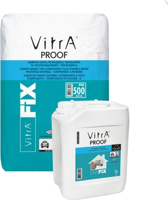 OZKUVVET Fix Proof 33 kg (25+8) Gri Set Tam Elastik Su Yalıtım Malzemesi F41101003