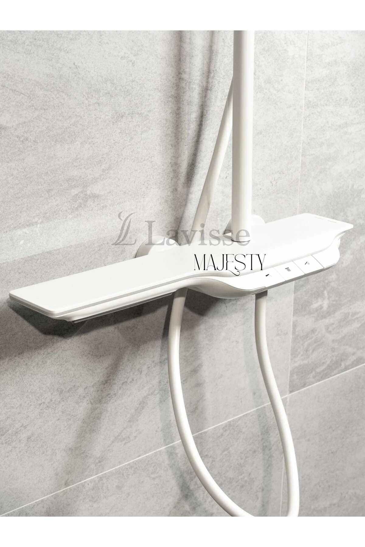 Majesty Işıklı Piyano Tuşlu Tepe Duş Sistemi, Akıllı Duş, Fonksiyonel Pirinç İç Gövde Duş Bataryası