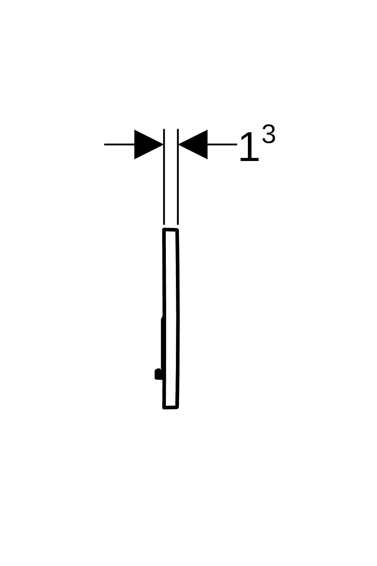 Kumanda Kapağı, Sigma01, Çift Basmalı, Pirinç, 115.770.DT.5