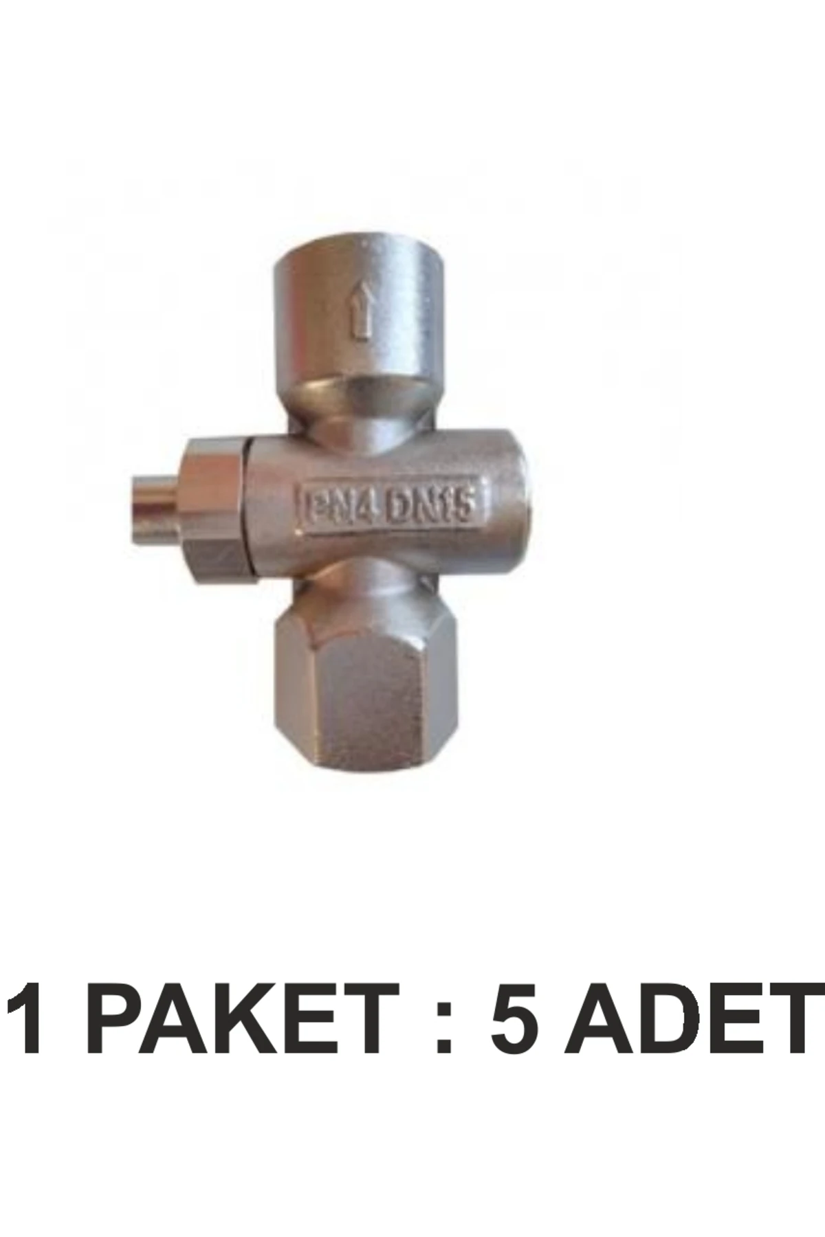 AK TEK BASMALI DOĞALGAZ  MANOMETRE VANA  VALF (MUSLUK) 1/2 PAKET 5 Li