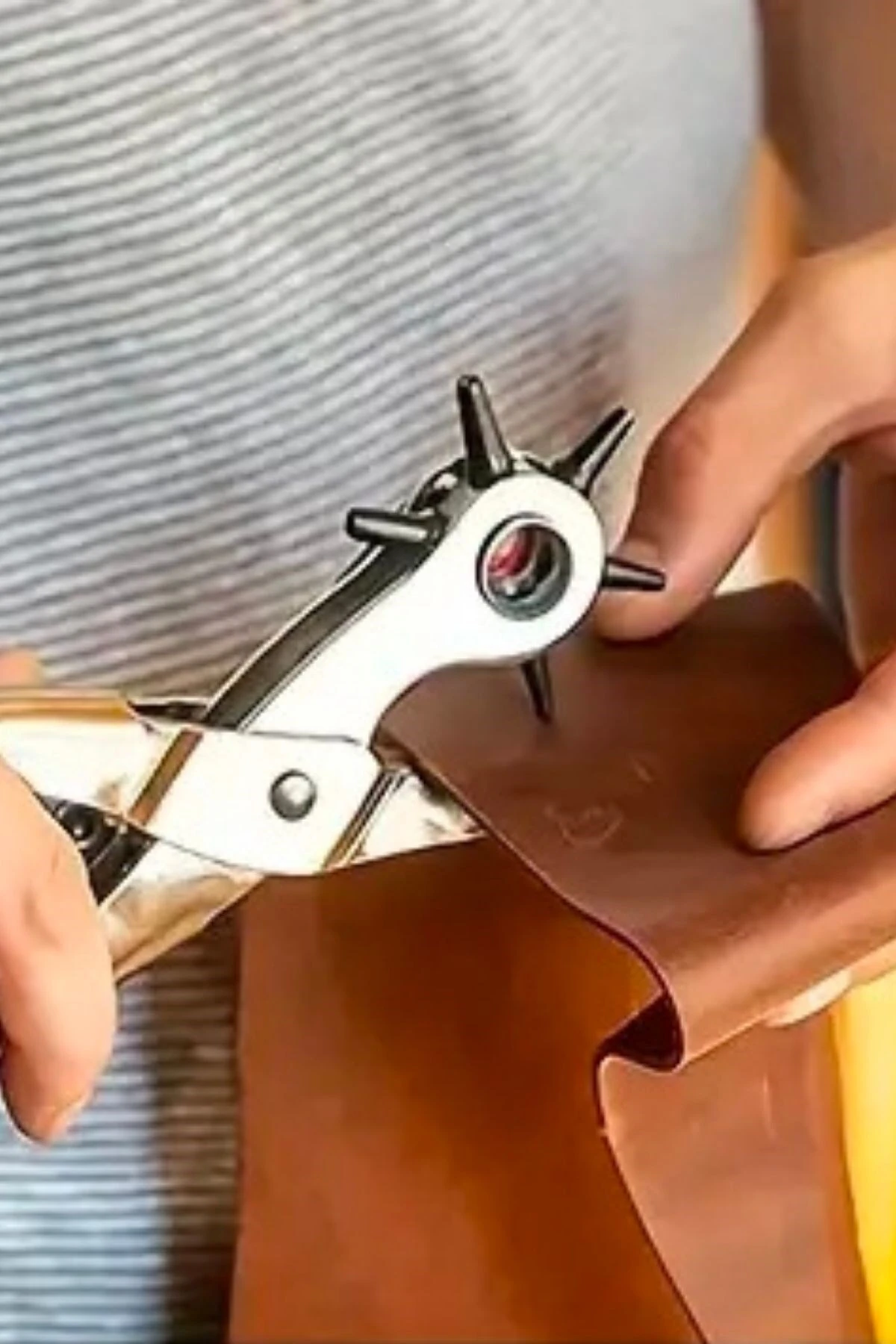 ® 6 Farklı Boyutta Kemer Delme Pensesi Kemer Delici Delik Açıcı Aparat