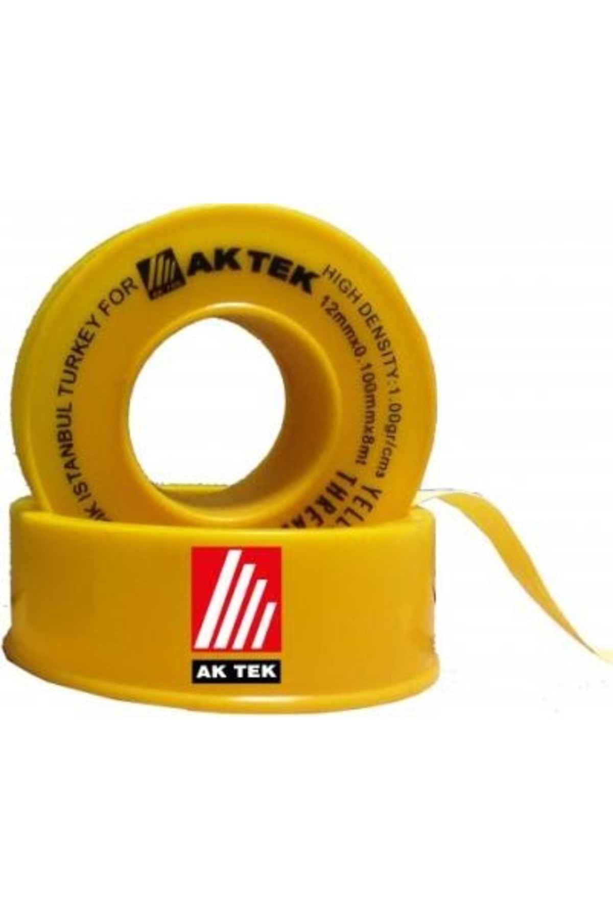 Ak Tek Teflon Bant Doğalgaz 12mm*0,1mm*8m 1g/cm3