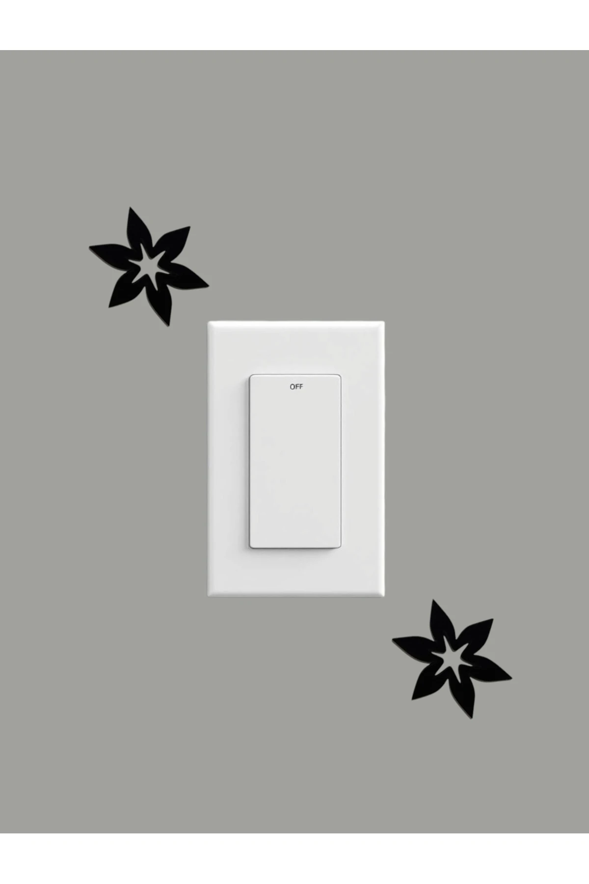 Dekoratif Duvar Priz Anahtar Süsü,Siyah Ahşap Priz Süsü