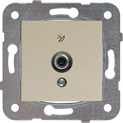 / Bronz Uydu Prizi F Kon 10 Db Mekanizma+Düğme Kapak