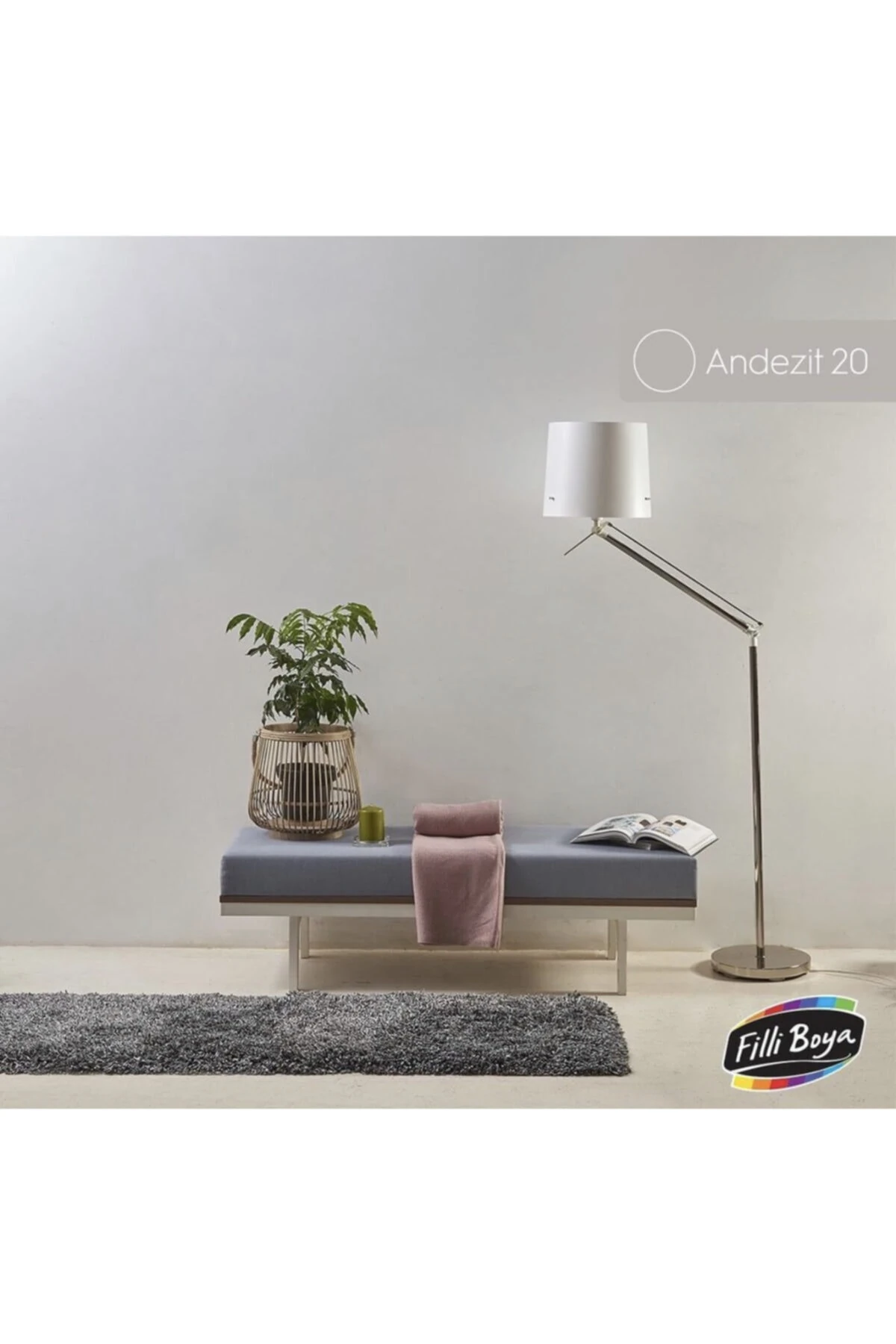 Filli Momento Max 2.5lt Renk: Andezit20 Soft Mat Tam Silinebilir Iç Cephe Boyası