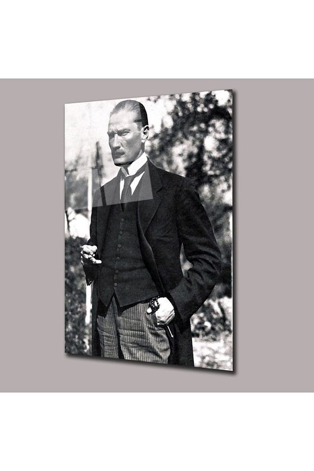 Atatürk'ün En Karizmatik Fotografı Atatürk Ve Türkiye Cam Tablo #PCT0541