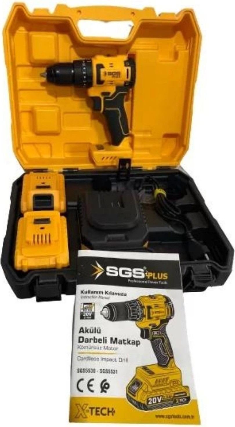 Plus 5530 Darbeli Akülü Vidalama 20V 4AH