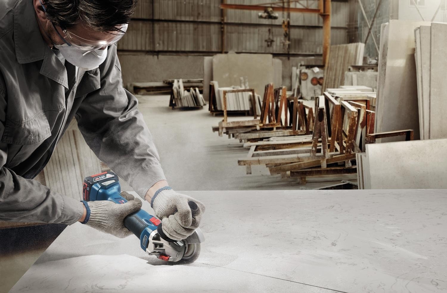BOSCH Gws 18V-10 2X4.0AH Çift Akülü Taşlama Makinesi