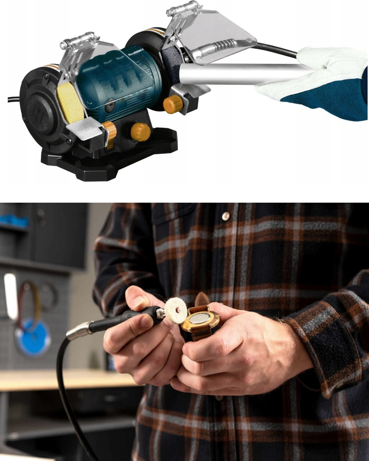 Çok Fonksiyonlu Spiralli Gravür Zımpara Taş Motoru Oyma Seti + 105 Pcs Uç 450 Watt