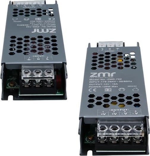 -702/B.00 12 Volt 10 Amper 120 Watt Slim Metal Kasa Adaptör
