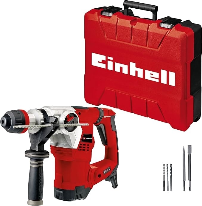 Kırıcı Delici Te-Rh 32 4f Kit (1250 W, 5 Joule, Betonda 32 mm Delme, Sds-Plus, Titreşim Önleyici Sap, E-Box Dahil, 3 Matkap Ucu, Sivri ve Düz Keski) - 4257944