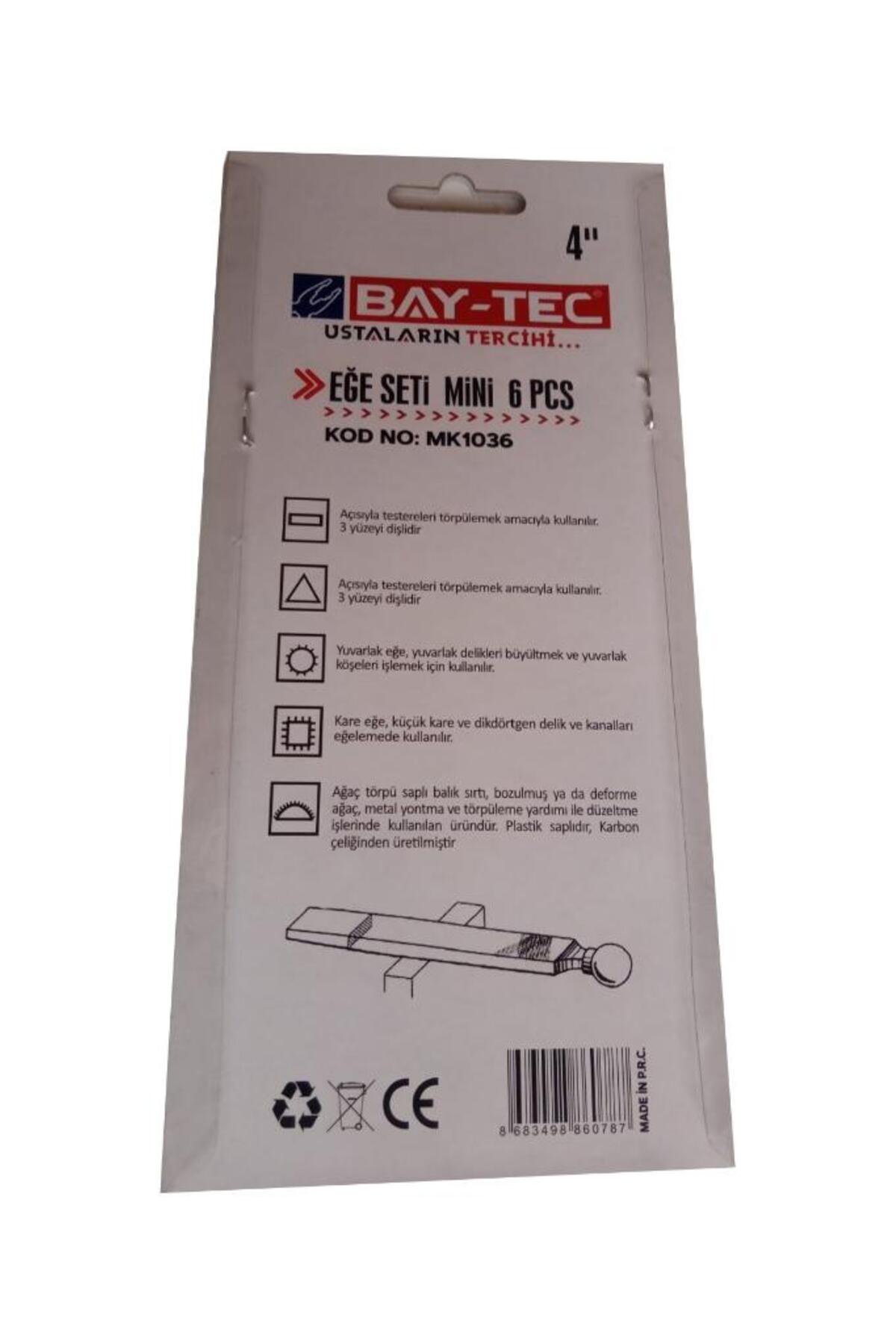Mk1036 Saatçi Tip Mini Eğe Seti 6 Parça, 4' (100MM EĞE BOYU)