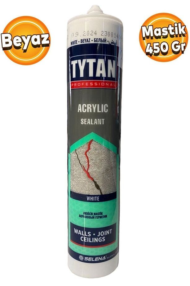 Genel Amaçlı Beyaz Akrilik Mastik Silikon 450 Gr