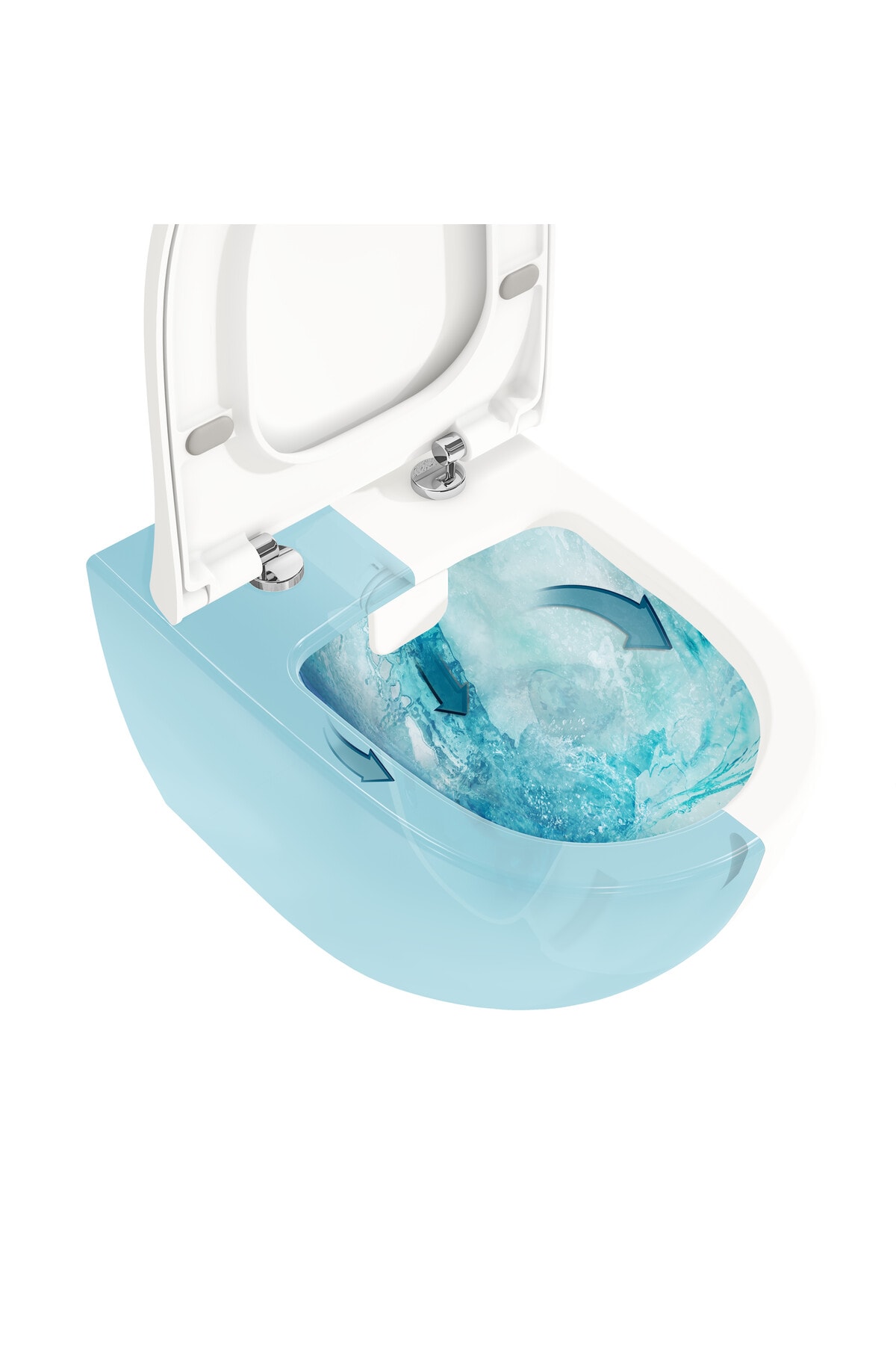 Sento 7748b003-6248 Asma Klozet Ve Klozet Kapağı Seti, Beyaz