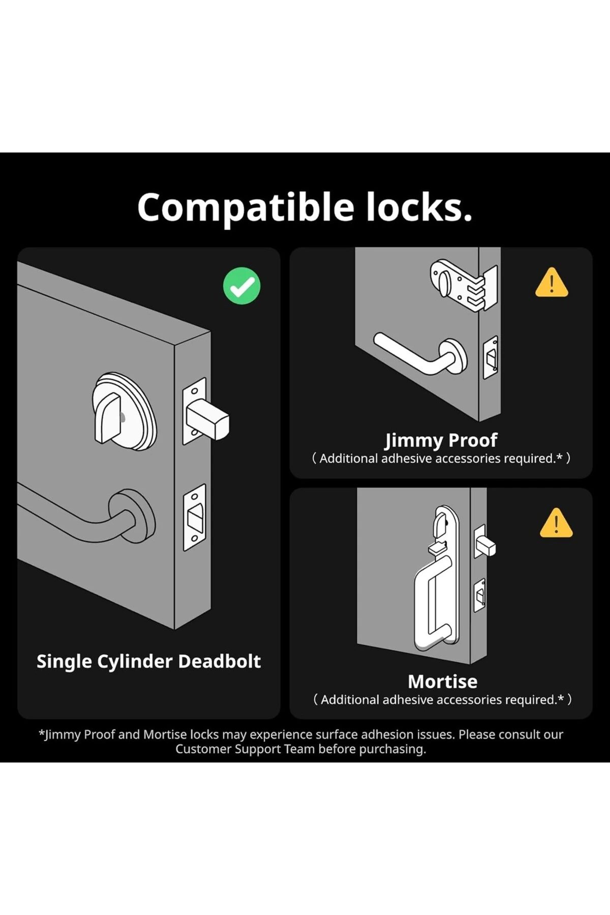 Smart Lock Pro, Anahtarsız Elektronik Akıllı Kapı Kilidi, Alexa ve Matter Destekli