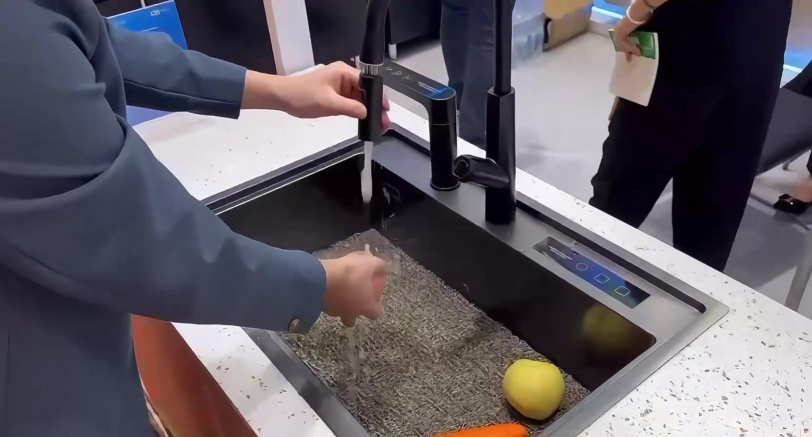 Smart Tech Kurutma Teknolojili Akıllı Mutfak Eviyesi Inox Renk-Meyve Sebze Kurutmalı Akıllı Evye