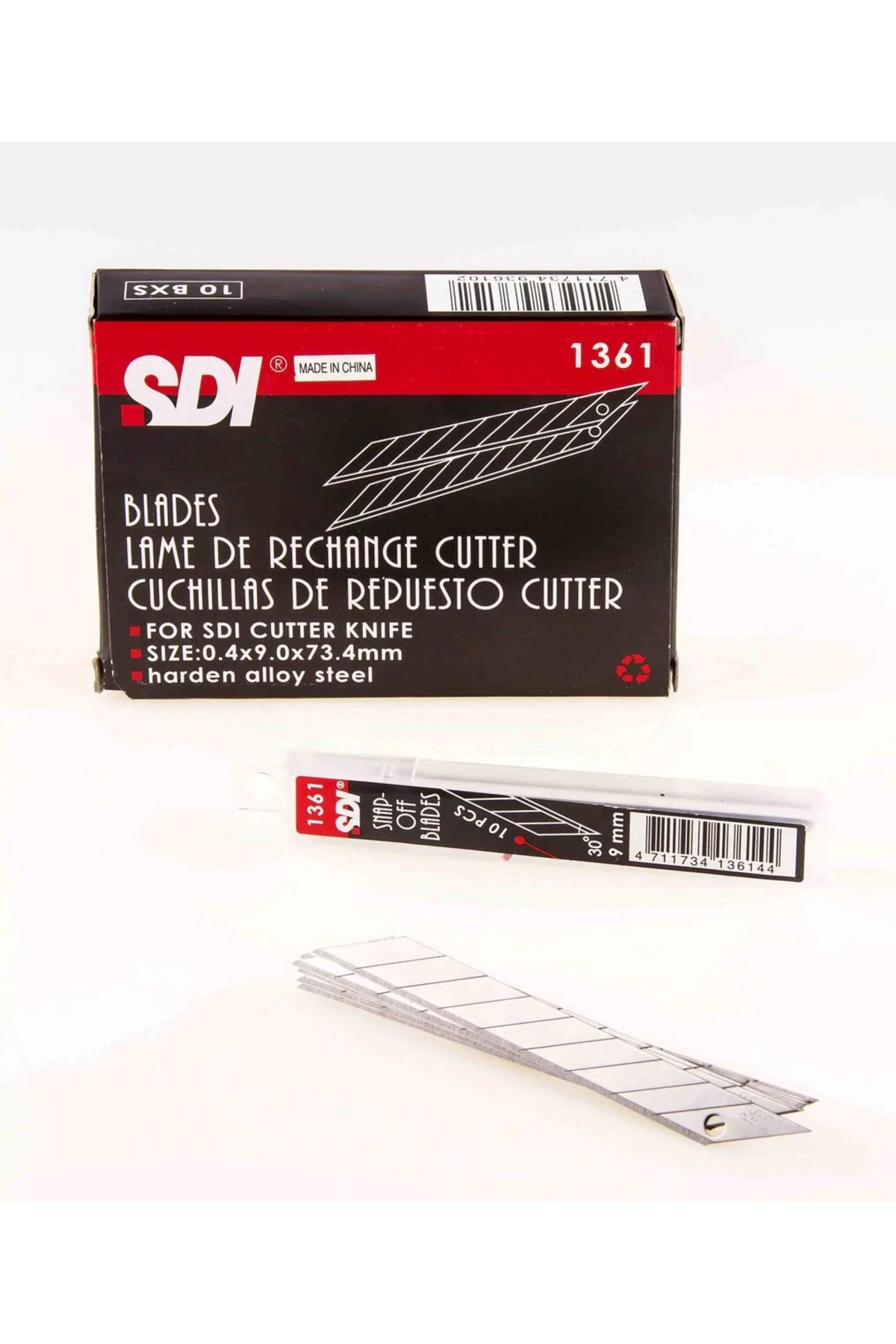 SDI 30 Derece Açılı Dar Maket Bıçağı Yedeği 9 mm 100'lü Paket