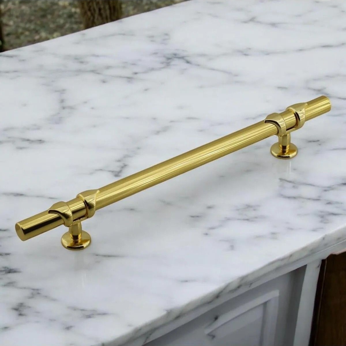 Maça Mobilya Çekmece Mutfak Dolabı Dolap Kulpları Kulbu Kulpu Altın Gold Metal Kulp 96 Mm-9.6 Cm.