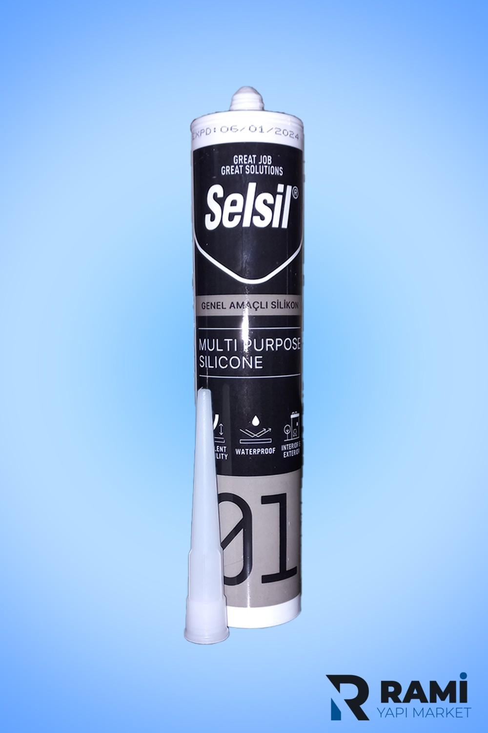 3'lü  Şeffaf Silikon 280GR