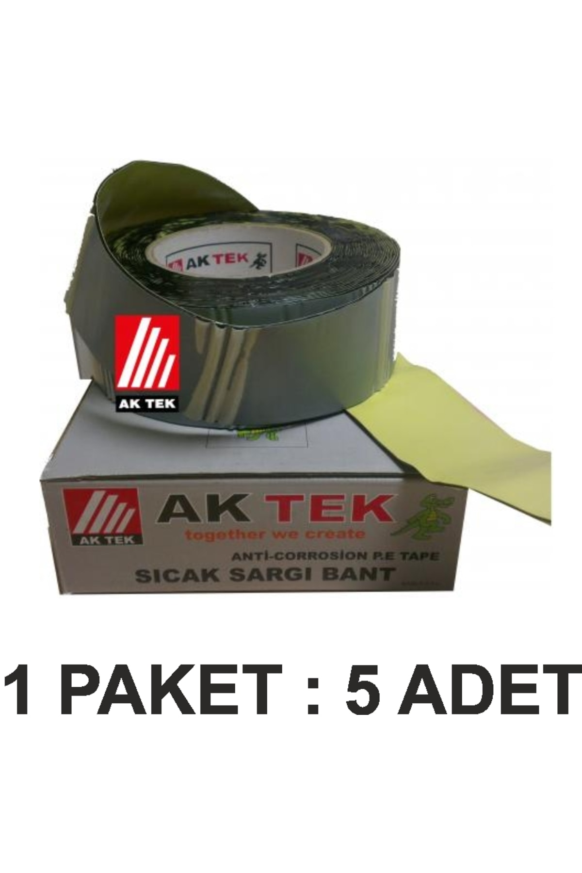AK TEK SICAK SARGI BANT   (M)  DOĞALGAZ BORU İZALASYON PAKET 5 Li