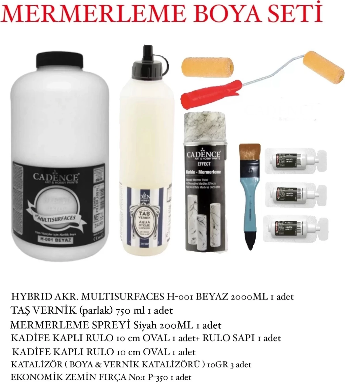 Mermerleme Boya Seti H-001