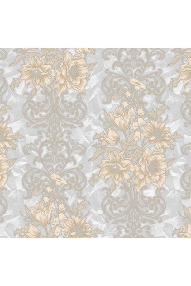 7805-5 /SEVEN /Serisi Çiçek Detaylı Rokoko Damask Deseni Duvar Kağıdı